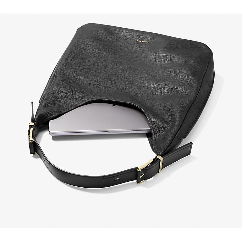 Micheal Kors Nolita Leather Shoulder Hobo Bag, Black