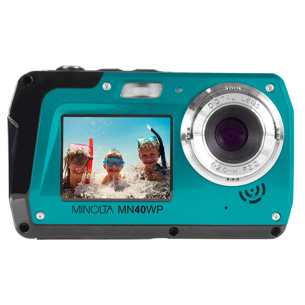 Minolta 48.0 Megapixel Waterproof Digital Camera, Blue