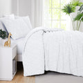 Moroccan Pattern Comforter Set, White