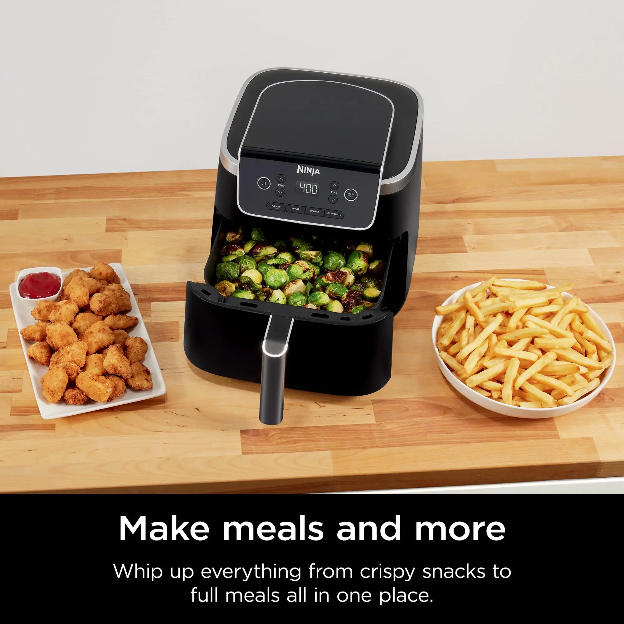Ninja 5 Quart 4-in-1 Air Fryer, Gray