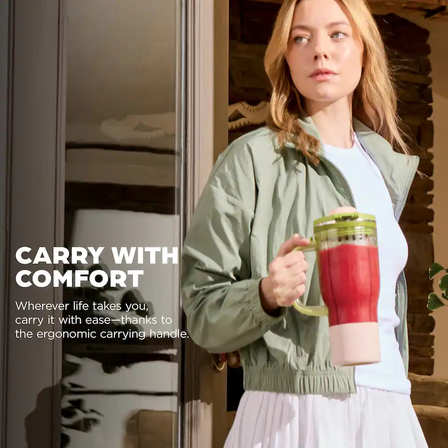 Ninja BlendBoss Auto IQ 26 oz Tumbler Blender, Watermelon Bubblegum