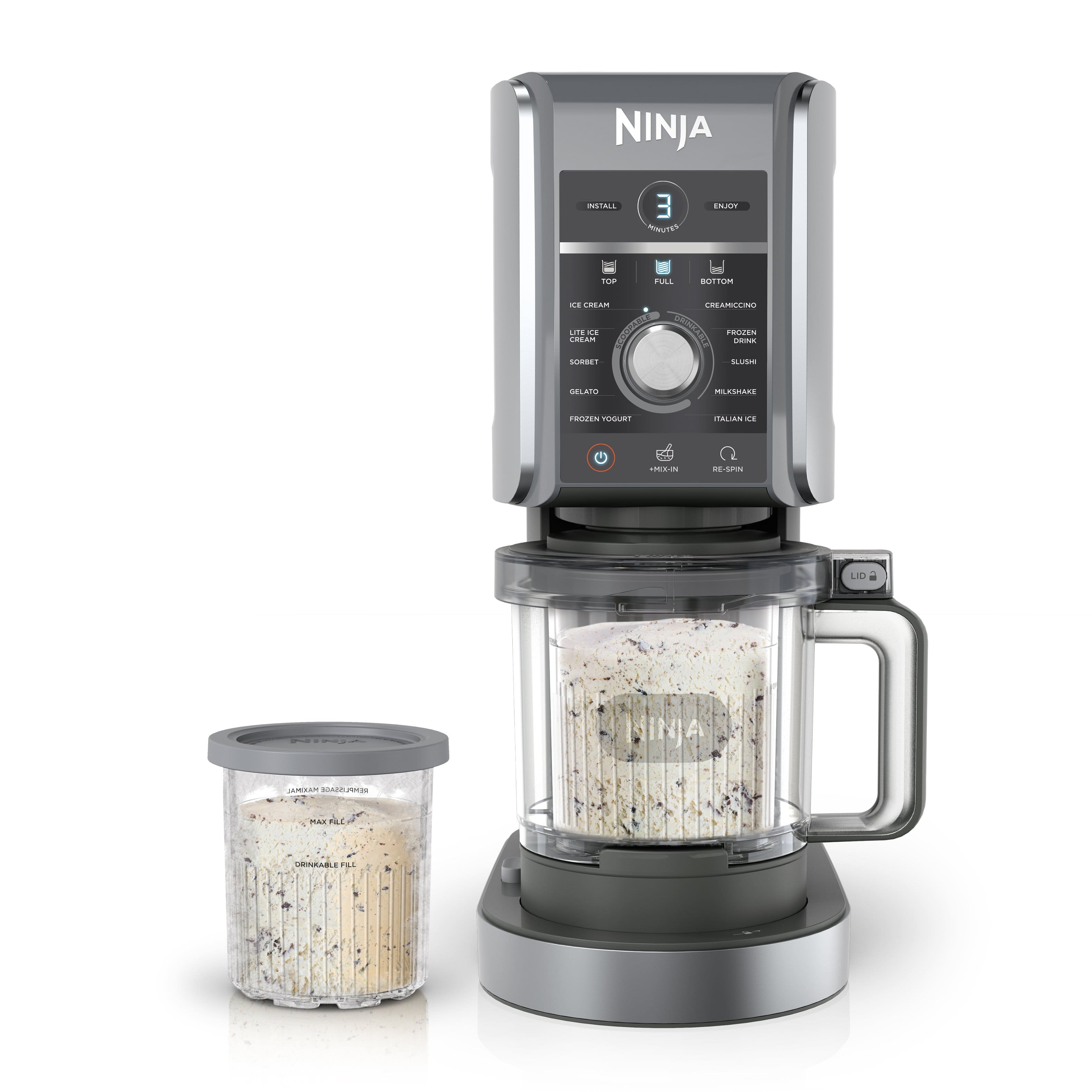 Ninja CREAMi Deluxe 11 in 1 Ice Cream and Frozen Treat Maker, Silver