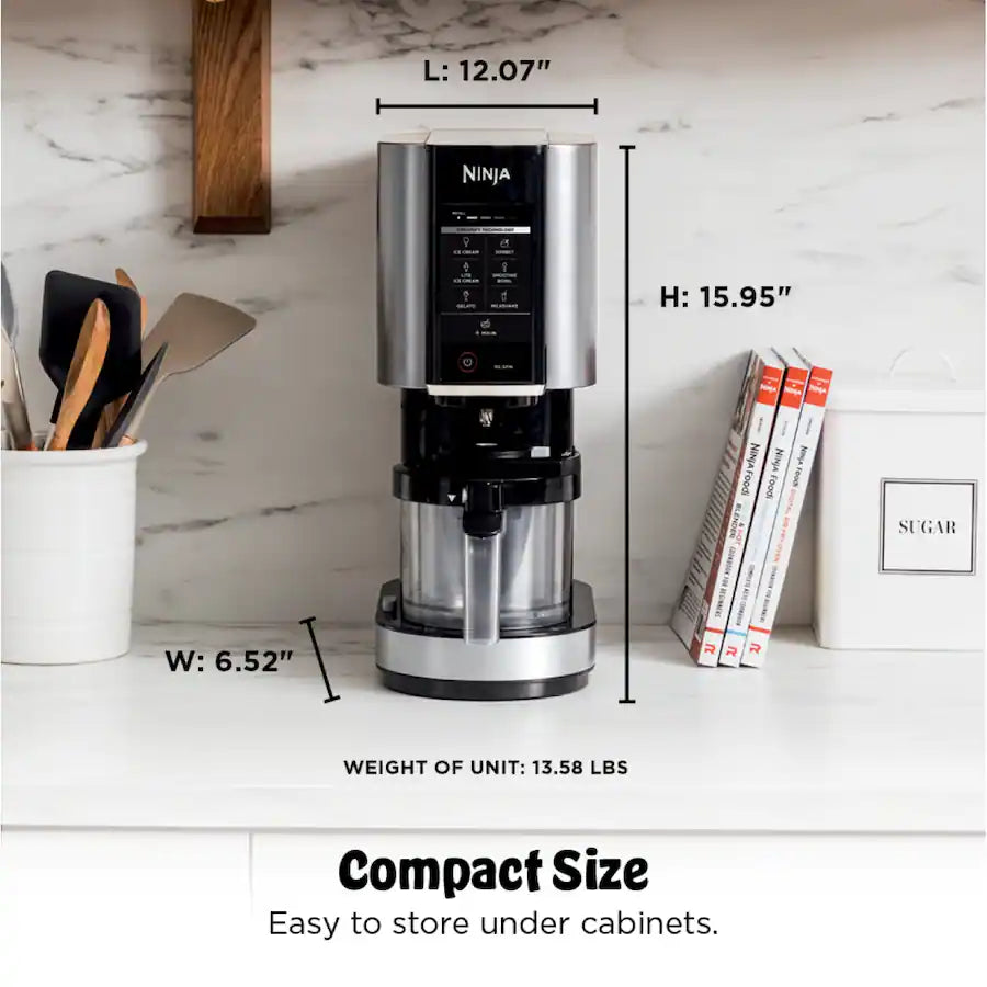 Ninja CREAMi Ice Cream Maker, Cloud Silver