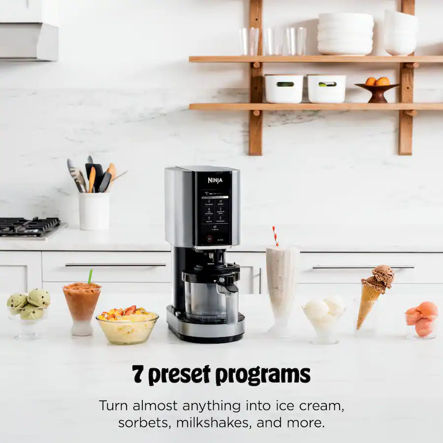 Ninja CREAMi Ice Cream Maker, Cloud Silver