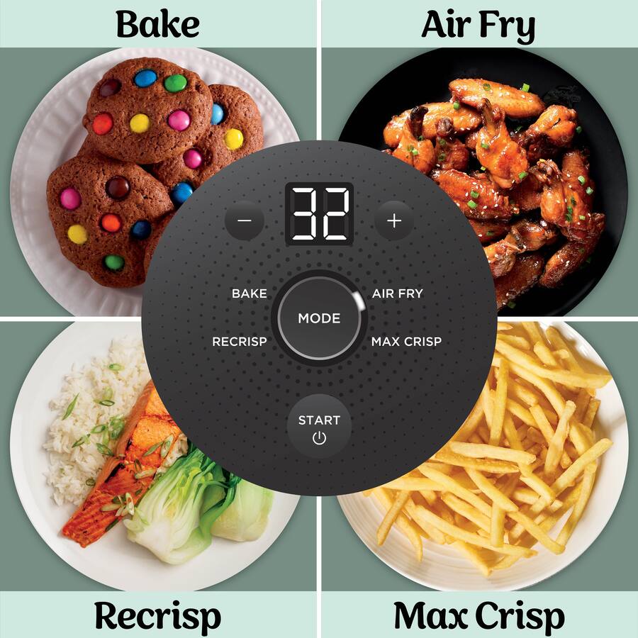 Ninja Crispi 4-in-1 Portable Glass Air Fryer Cooking System, Sage Green