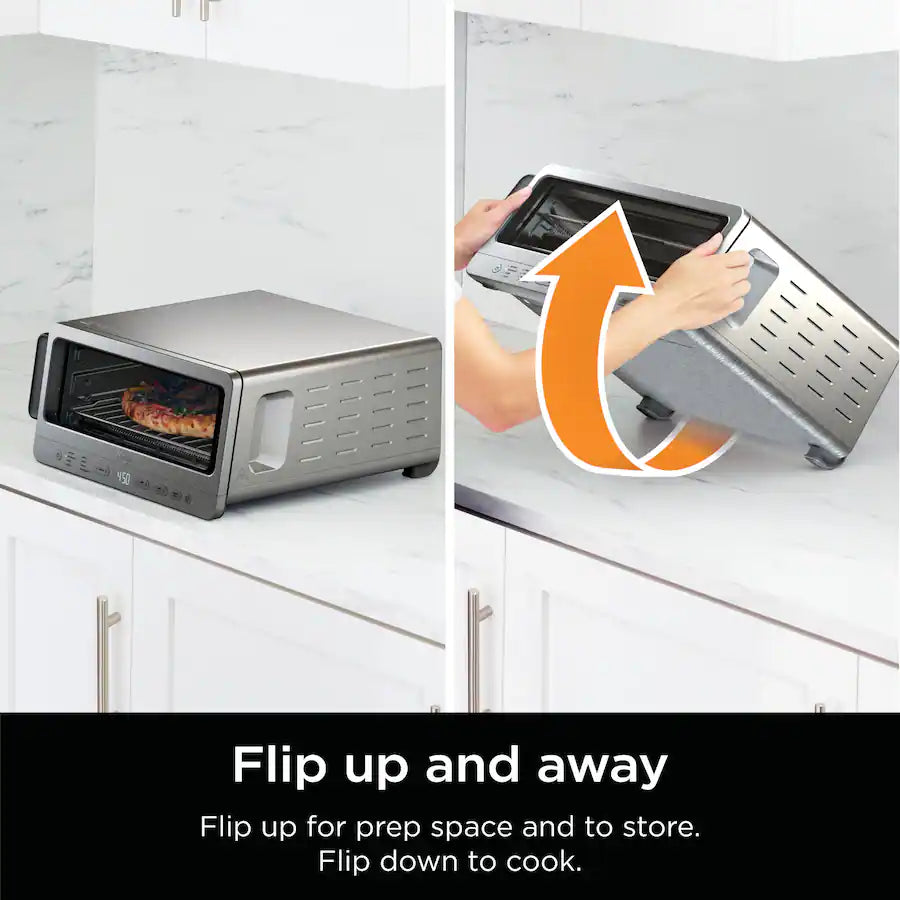 Ninja Flip Toaster Oven & Air Fryer, Gray