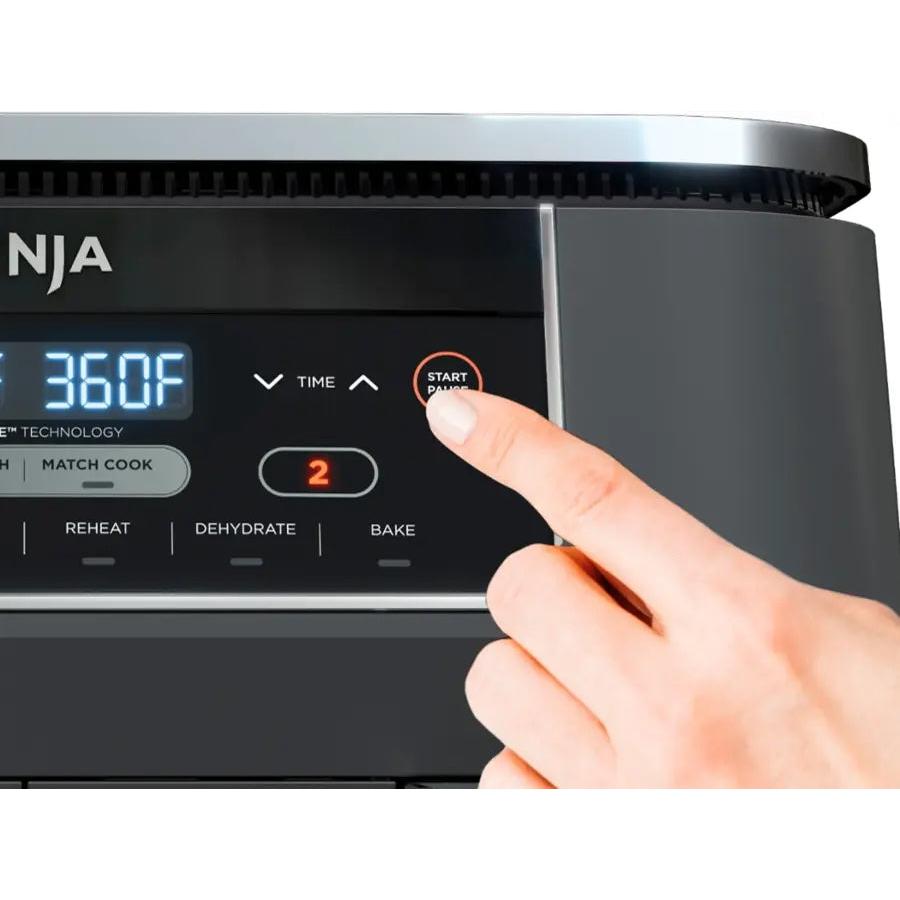 Ninja Foodi 6-in-1 8-Quart 2-Basket Air Fryer with DualZone Technology, Dark Gray