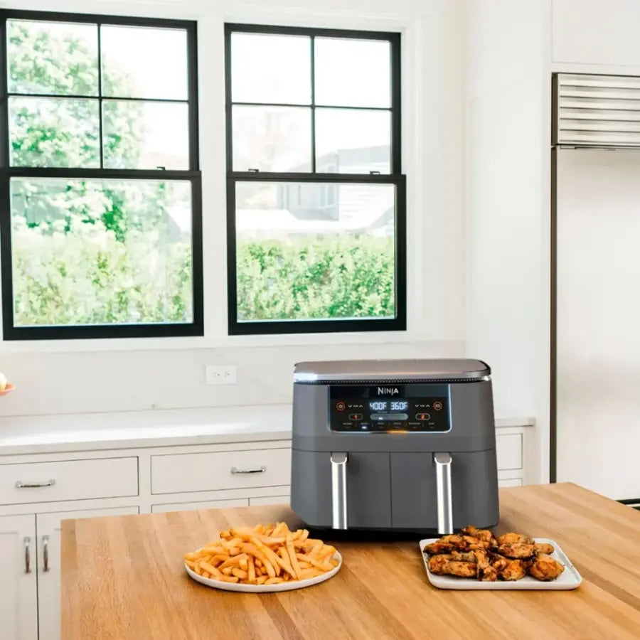 Ninja Foodi 6-in-1 8-Quart 2-Basket Air Fryer with DualZone Technology, Dark Gray
