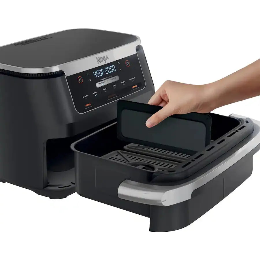 Ninja Foodi 7 Quart DualZone Flex Basket Air Fryer, Black