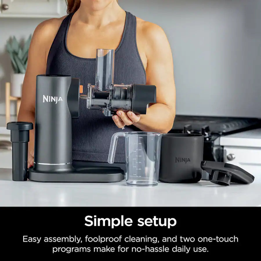 Ninja NeverClog Cold Press Juicer, Charcoal