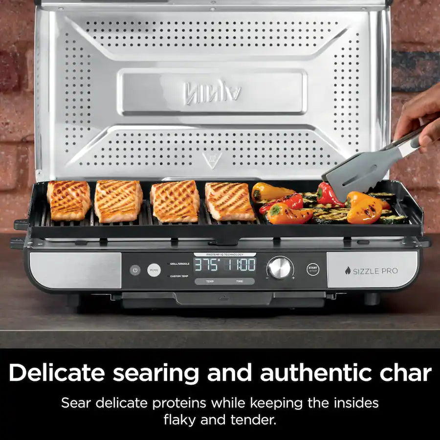 Ninja Sizzle PRO XL 20" Indoor Grill & Griddle, Silver