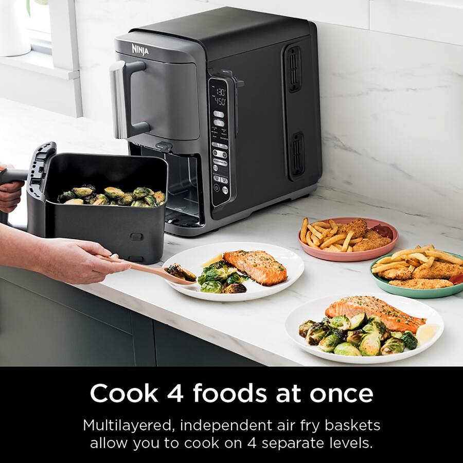 Ninja Smart DoubleStack XL 2 Basket Air Fryer, Deep Gray