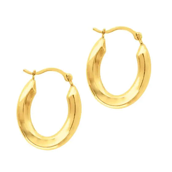 Oval Hoop Earrings