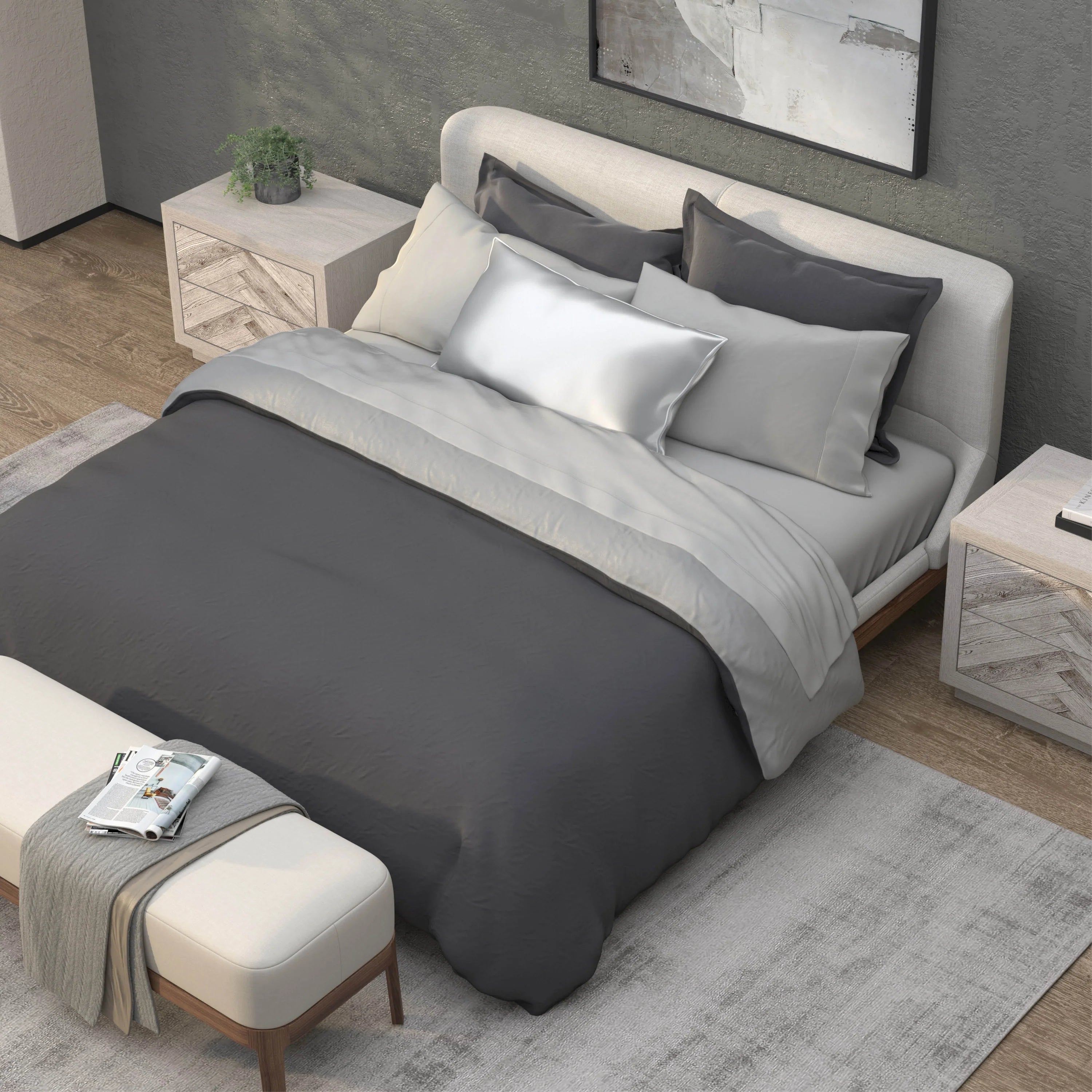 Purecare Revovery Viscose Sheets, Dove Gray