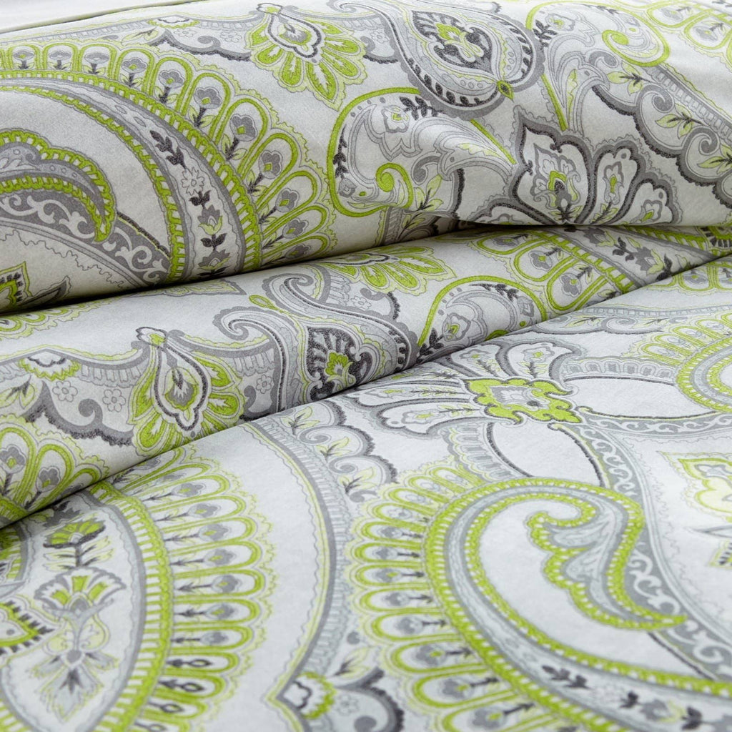 Royal Paisley Comforter Set, Green