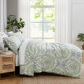 Royal Paisley Comforter Set, Green