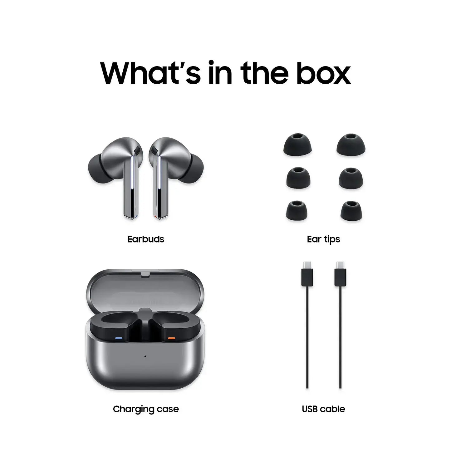 Samsung Galaxy Buds 3 Pro Wireless Earbuds, Silver