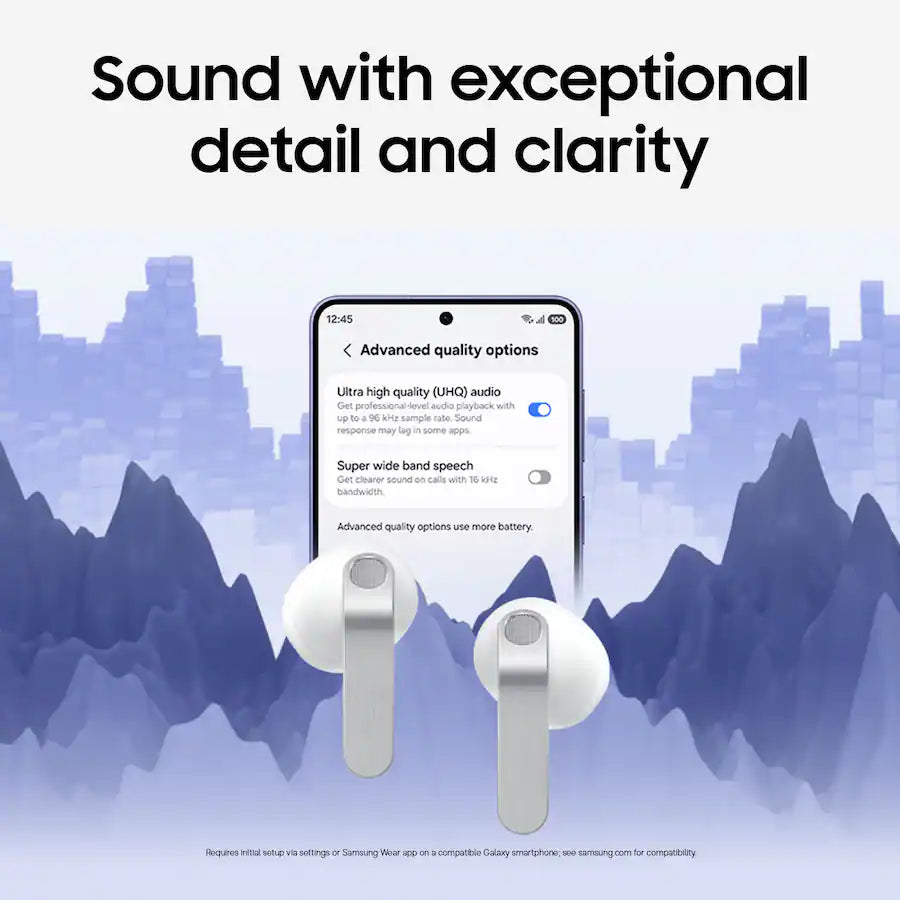 Samsung Galaxy Buds4 Pro Wireless Earbuds, White