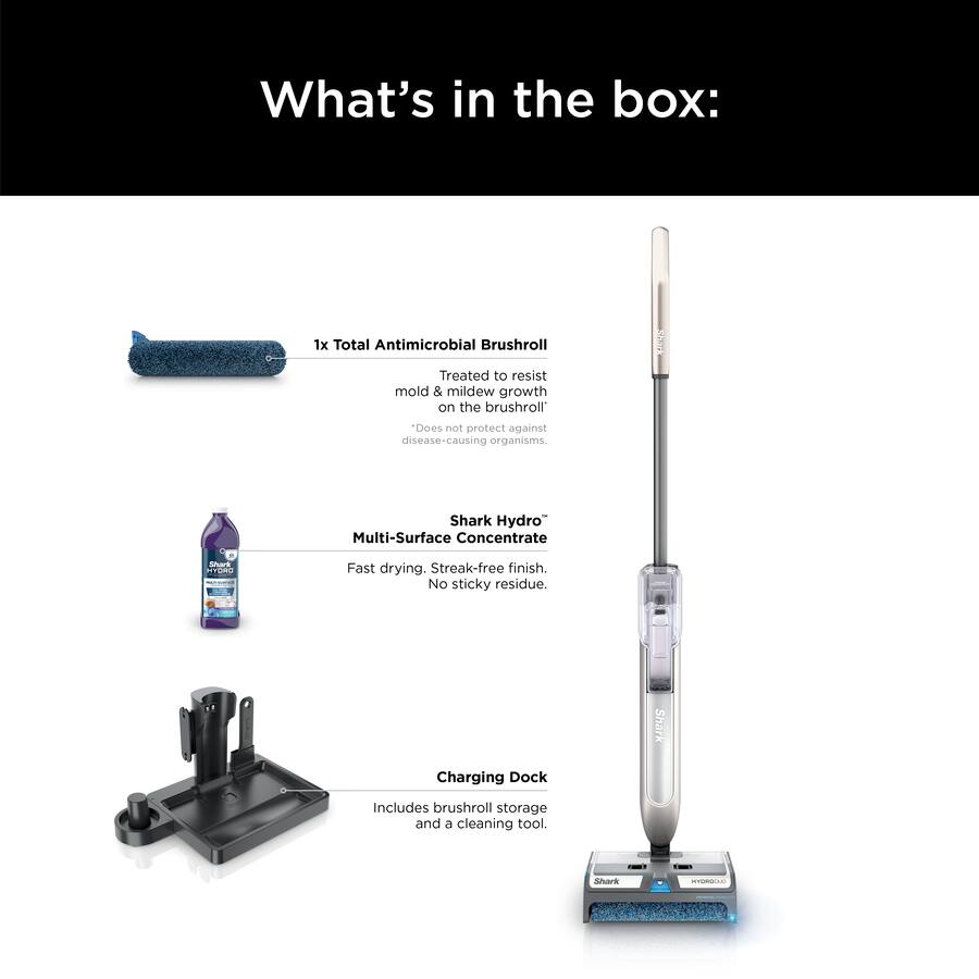 Shark HydroDuo Cordless Wet & Dry Floor Cleaner, Stone Metallic