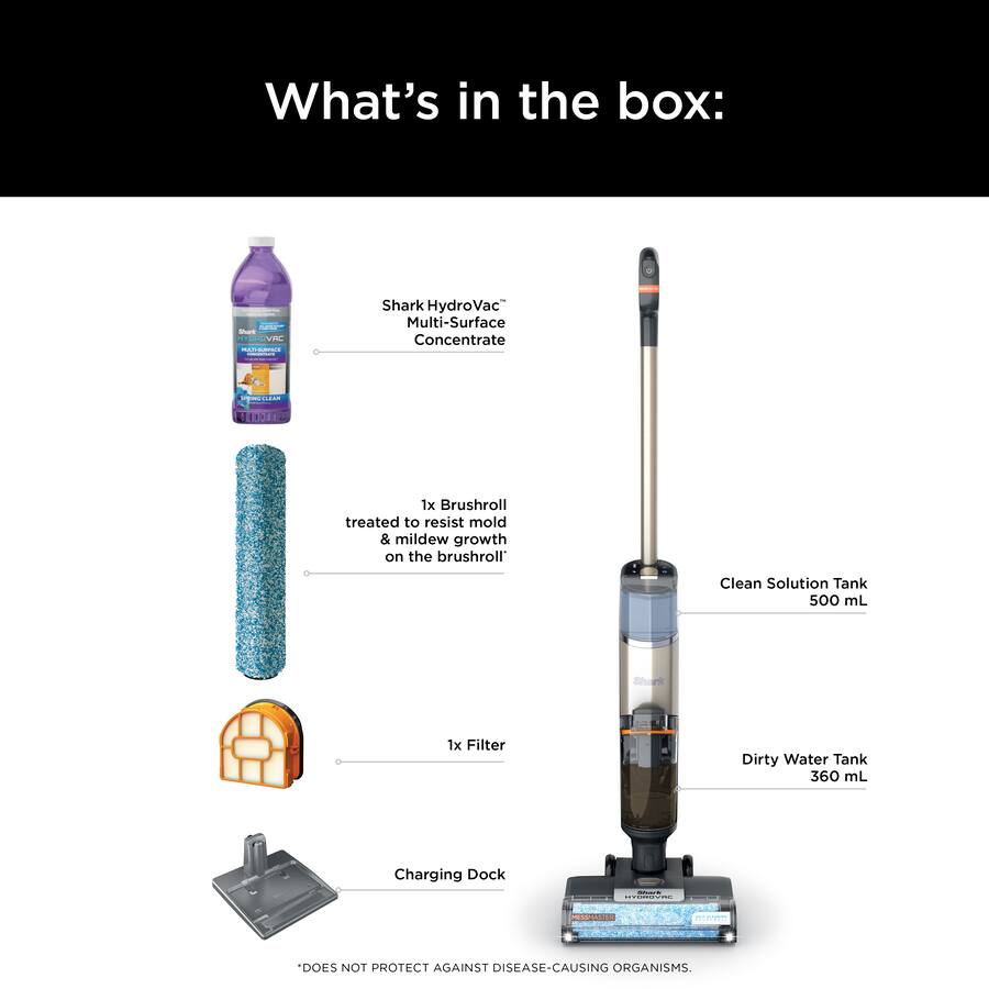 Shark HydroVac MessMaster Heavy Duty Cordless 3-in-1 Vacuum, Multi
