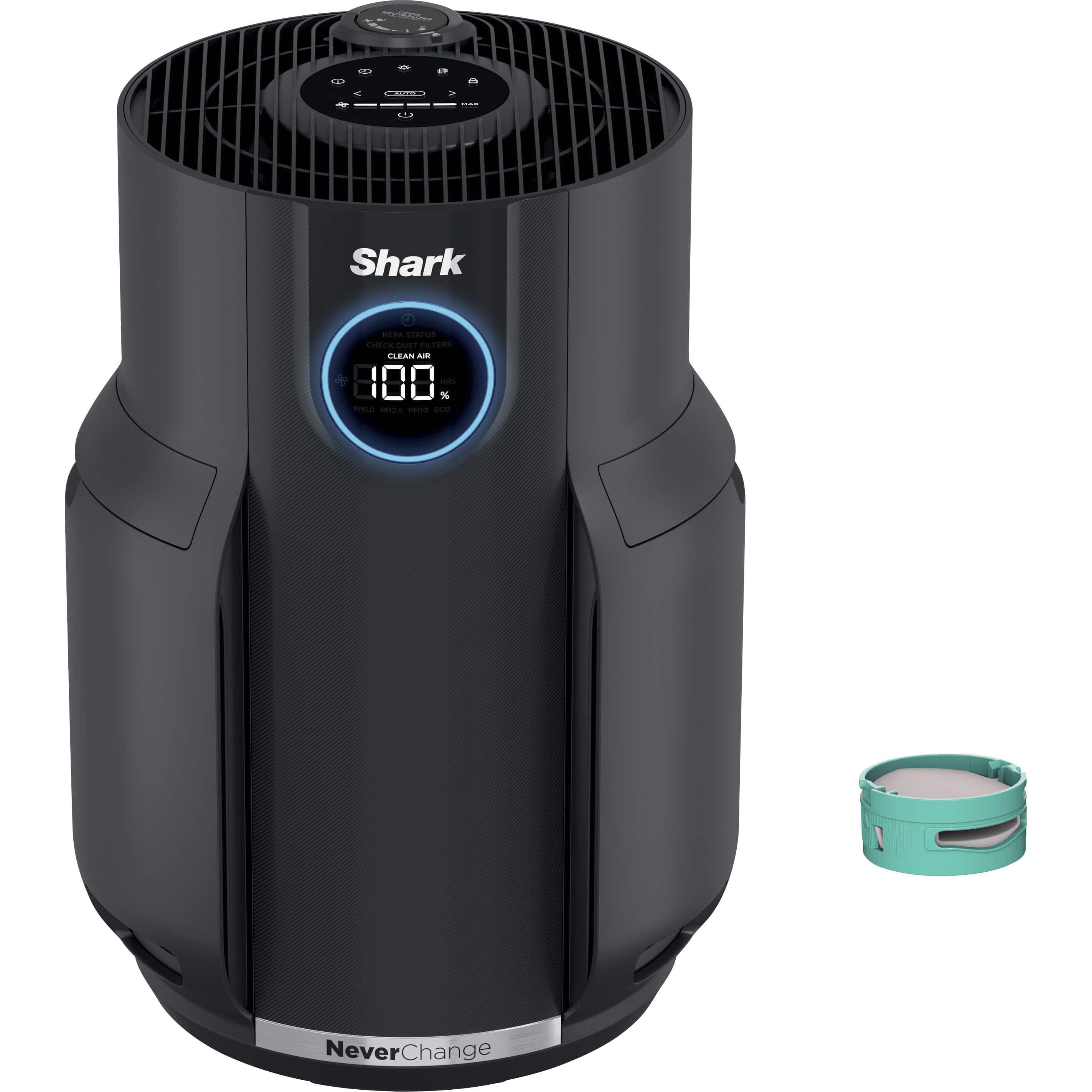 Shark NeverChange Air Purifier, 5-Year Filter Life, 650-sq Ft, Black