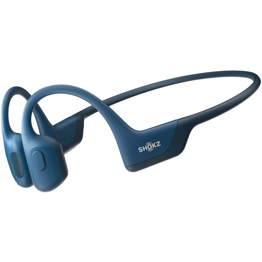 Shokz OpenRun Pro Premium Bone Conduction Open-Ear Sport Headphones, Steel Blue