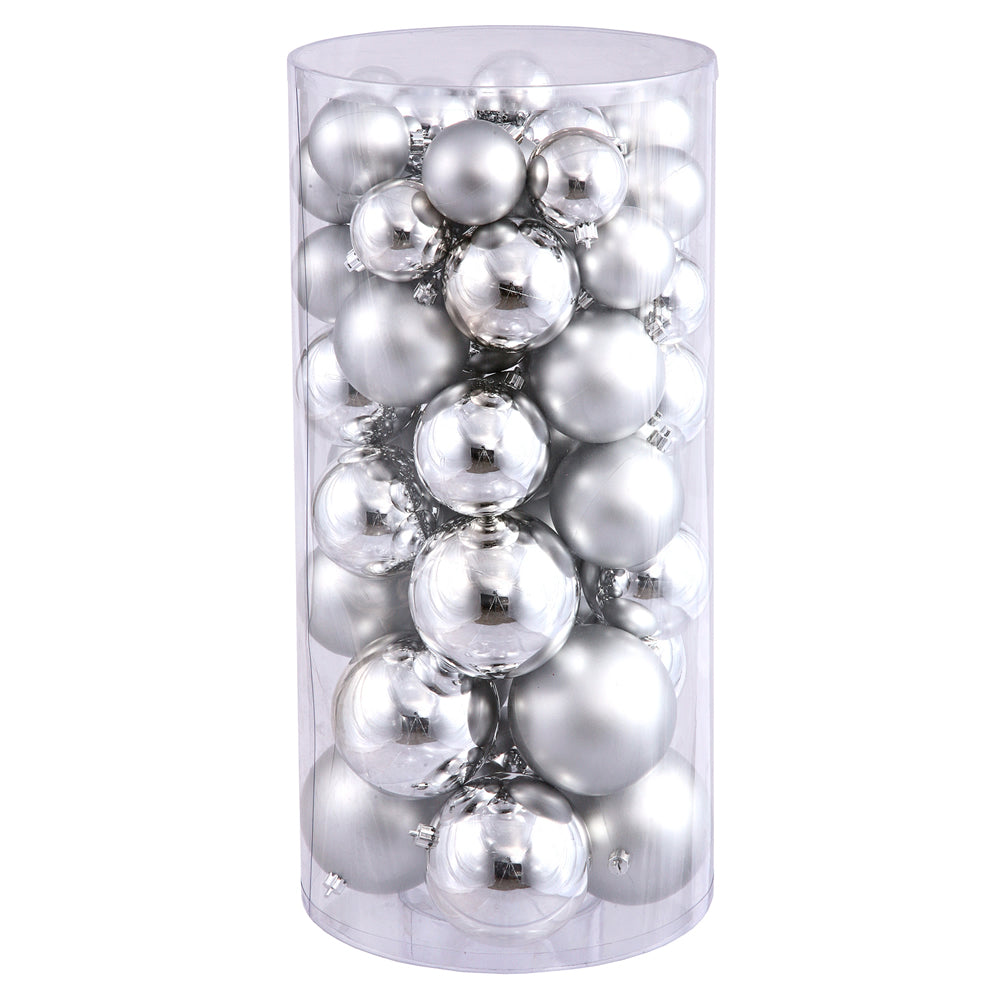 Silver Shiny & Matte Ornament