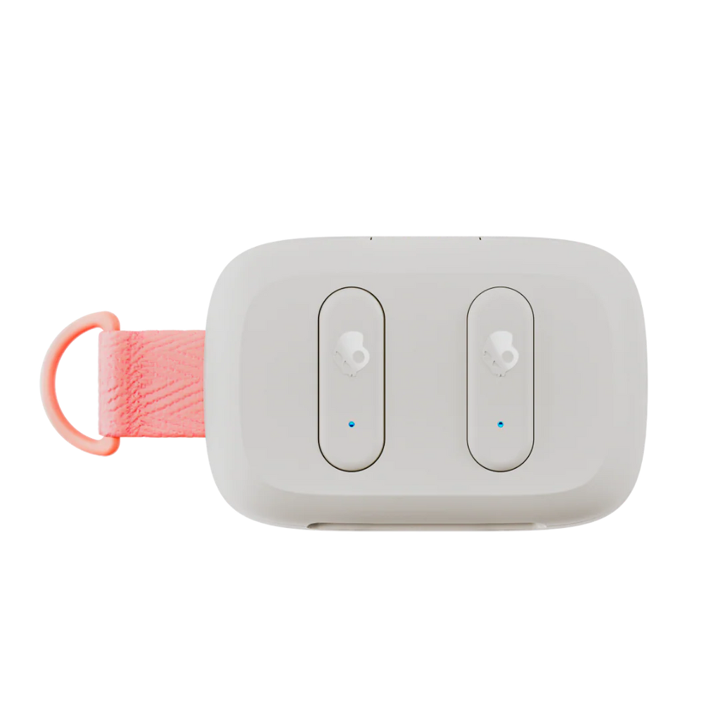 Skullcandy Dime 3 True Wireless Earbuds, Bone / Orange Glow