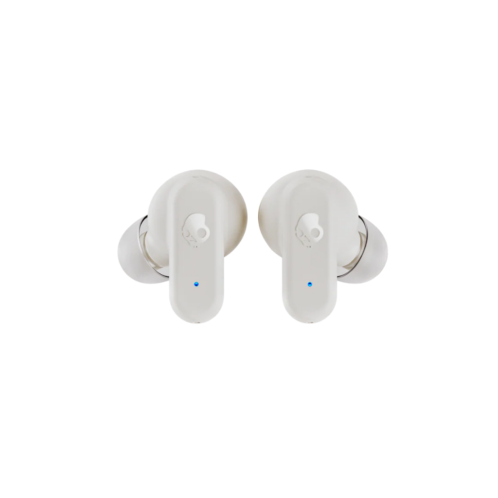 Skullcandy Dime 3 True Wireless Earbuds, Bone / Orange Glow