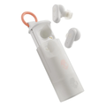 Skullcandy Dime EVO Wireless Earbuds, Bone / Orange Glow
