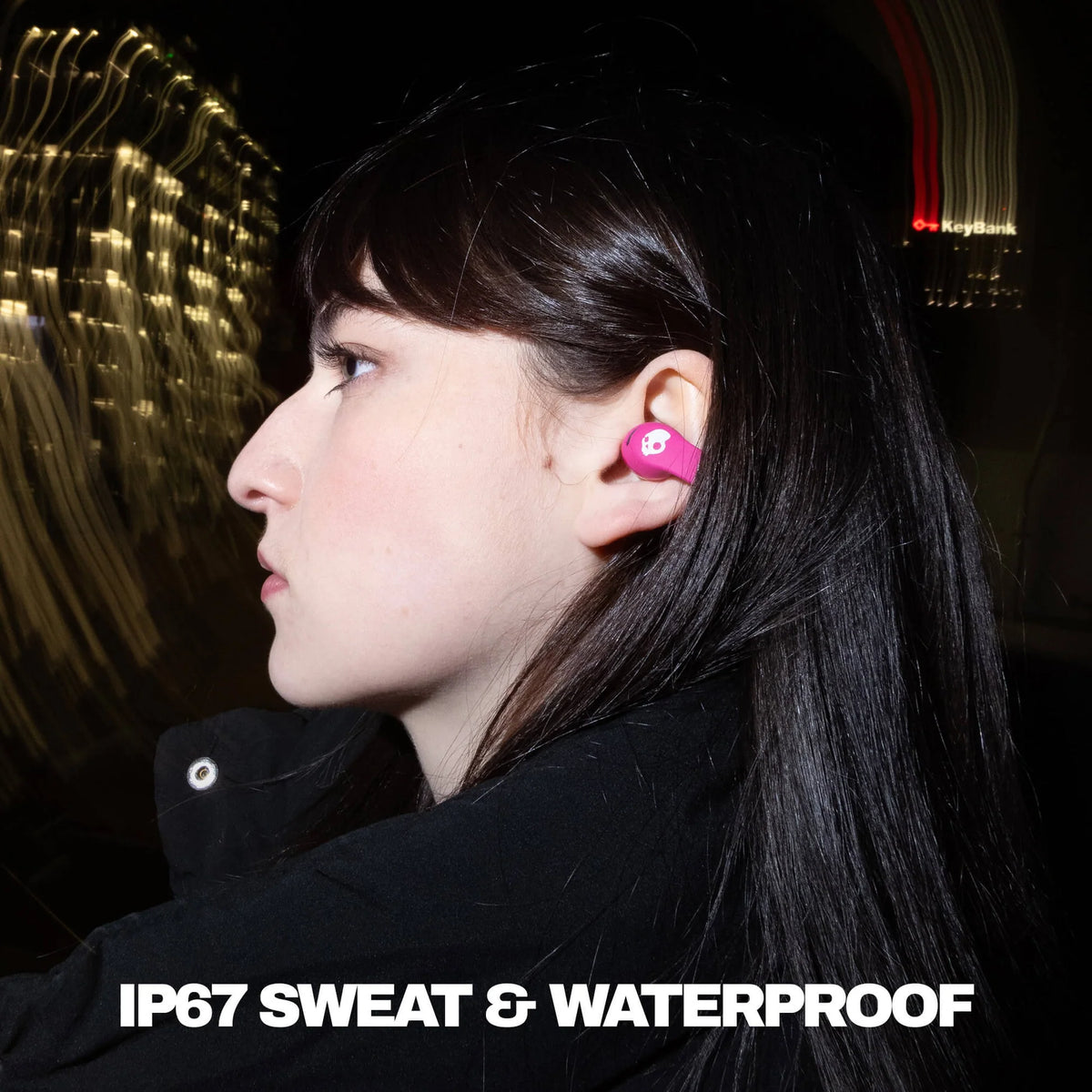 Skullcandy Push 720 Open Earbuds, Crazy Pink