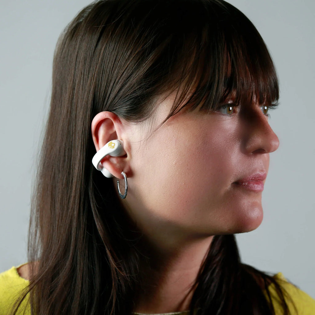 Skullcandy Push 720 Open Earbuds, White / Gold