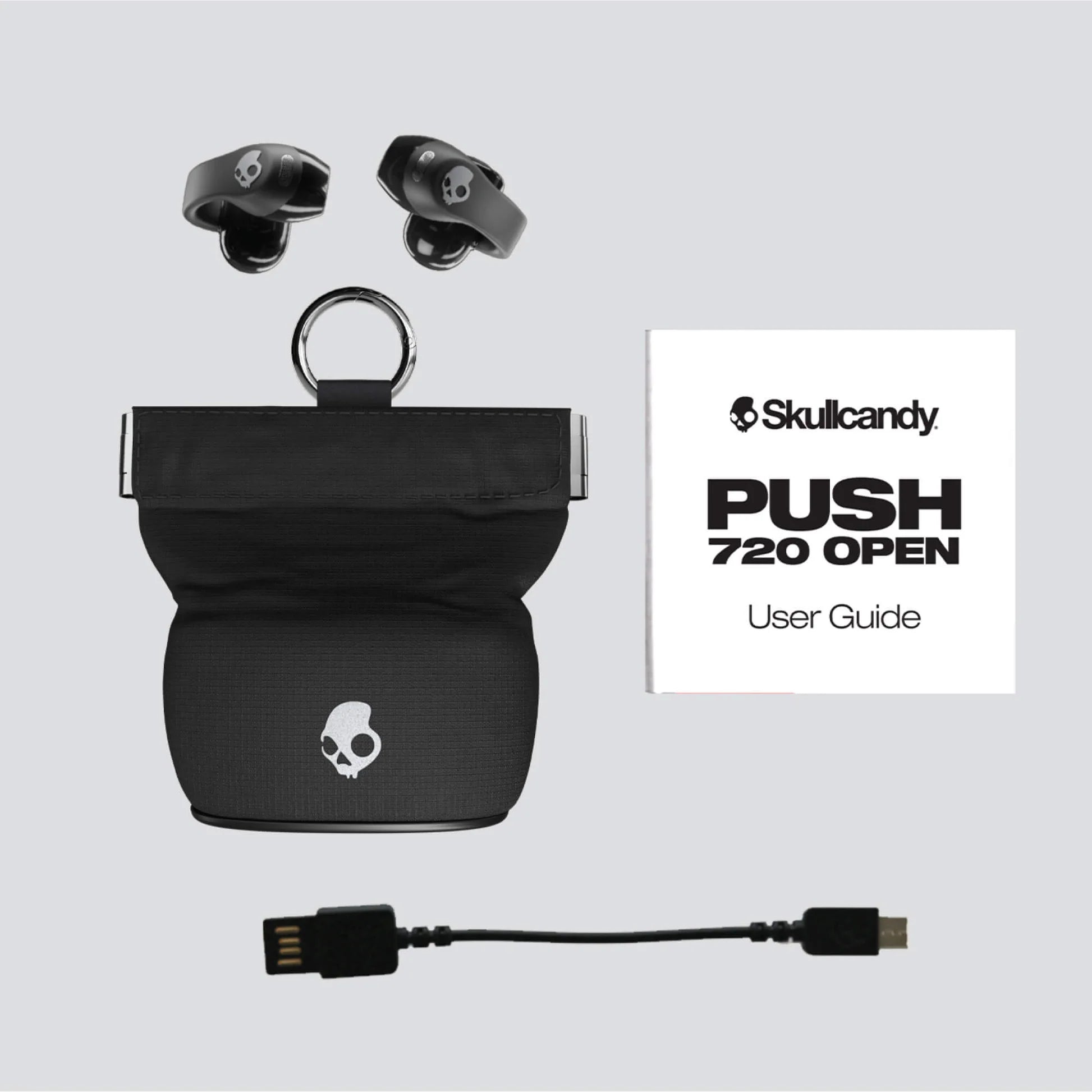 Skullcandy Push 720 Open Earbuds, White / Gold