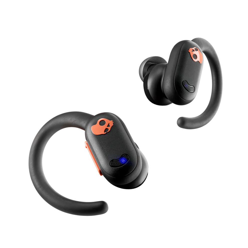 Skullcandy Push ANC Active Wireless Earbuds, Black / Orange