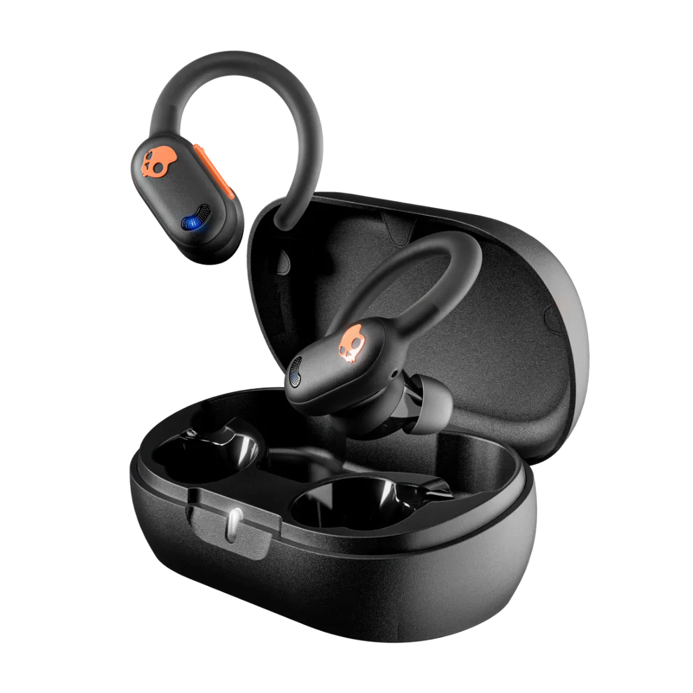 Skullcandy Push ANC Active Wireless Earbuds, Black / Orange