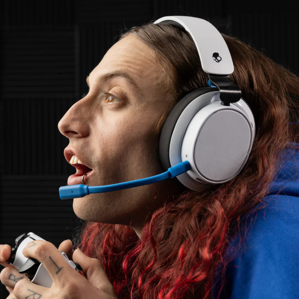 Skullcandy SLYR Pro Wireless Gaming Headset, White / Blue