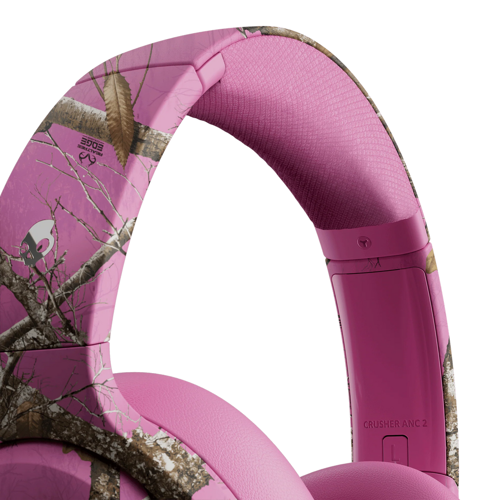 Skullcandy x Realtree Limited Edition Crusher ANC 2 True Wireless Headphones, Pink Camo
