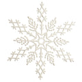 Snowflake Glitter Ornament Set, 24 Pieces