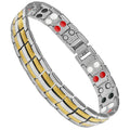 Stainless Steel Magnetic Two-Tone Bracelet