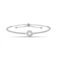 Sterling Silver Center Clover Bracelet