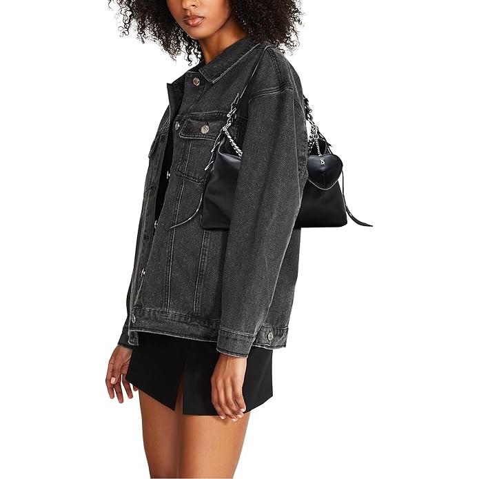 Steve Madden Alyssa Hobo Shoulder Bag, Black