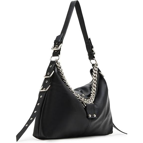Steve Madden Alyssa Hobo Shoulder Bag, Black