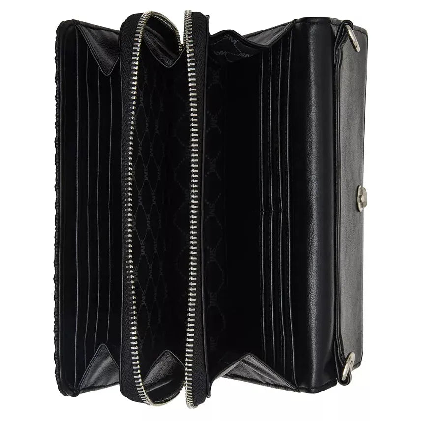 Steve Madden Carina Crossbody Wallet Boxed Gift Set, Black