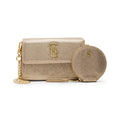 Steve Madden Carina Crossbody Wallet Boxed Gift Set, Champagne