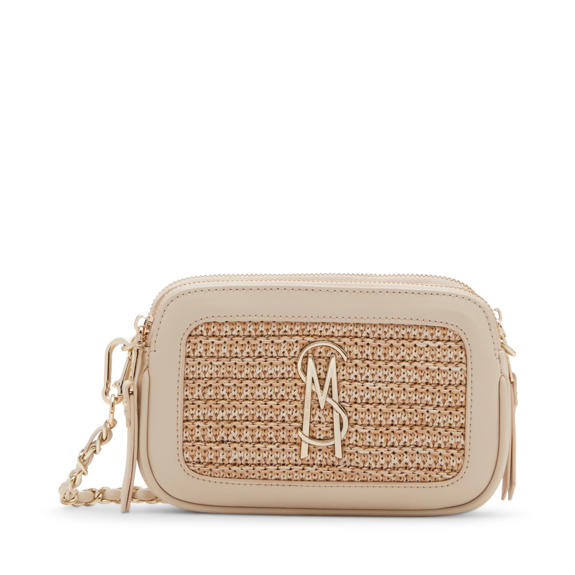 Steve Madden Daisy Crossbody, Raffia Sand