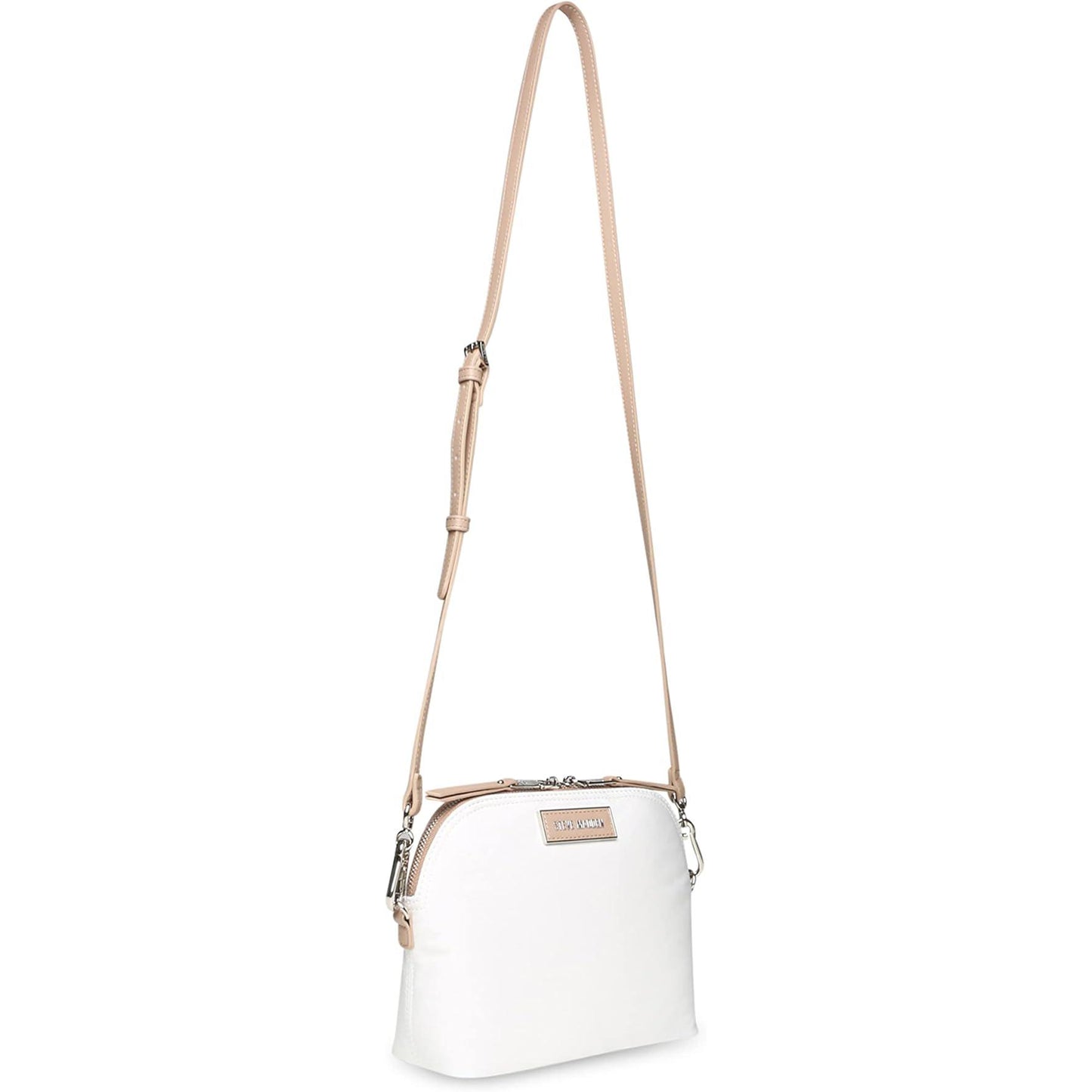 Steve Madden Farren Crossbody, White & Tan