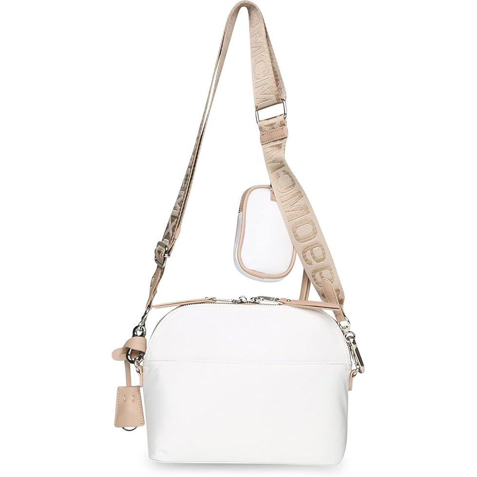 Steve Madden Farren Crossbody, White & Tan