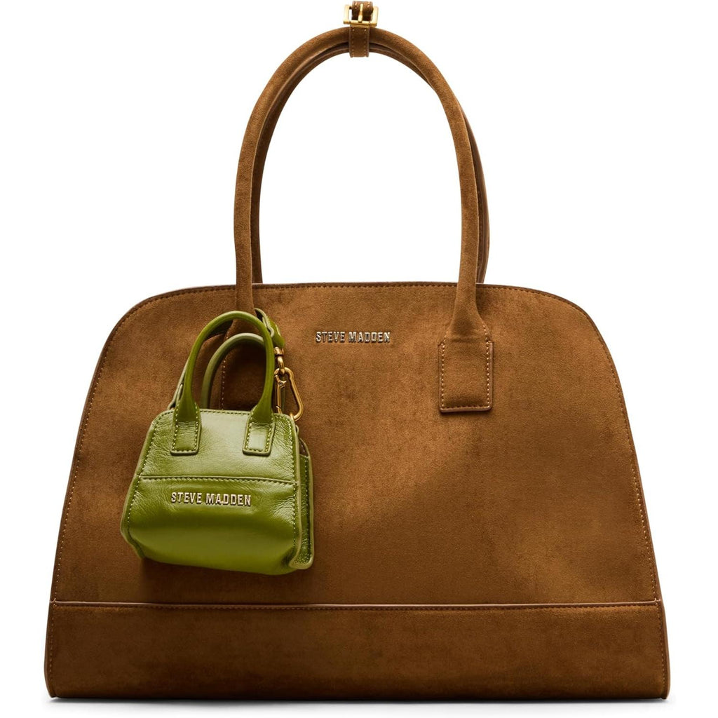 Steve Madden Harlii Faux Suede Satchel, Tan