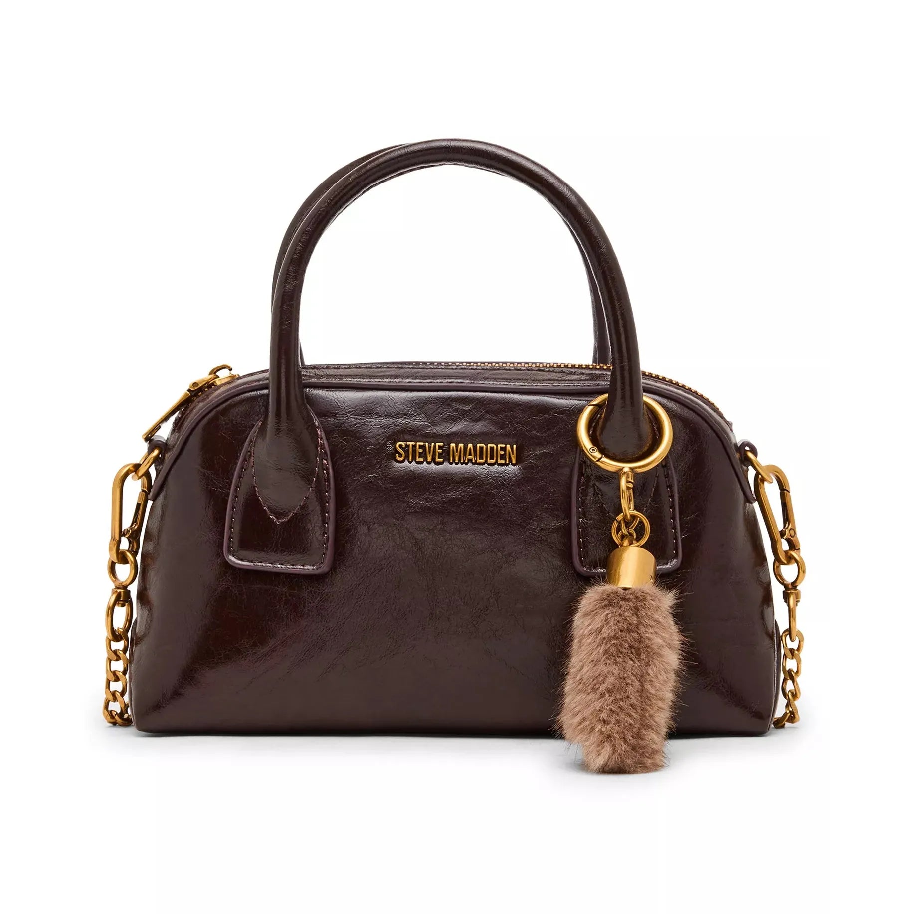 Steve Madden Melodie Small Satchel, Chocolate