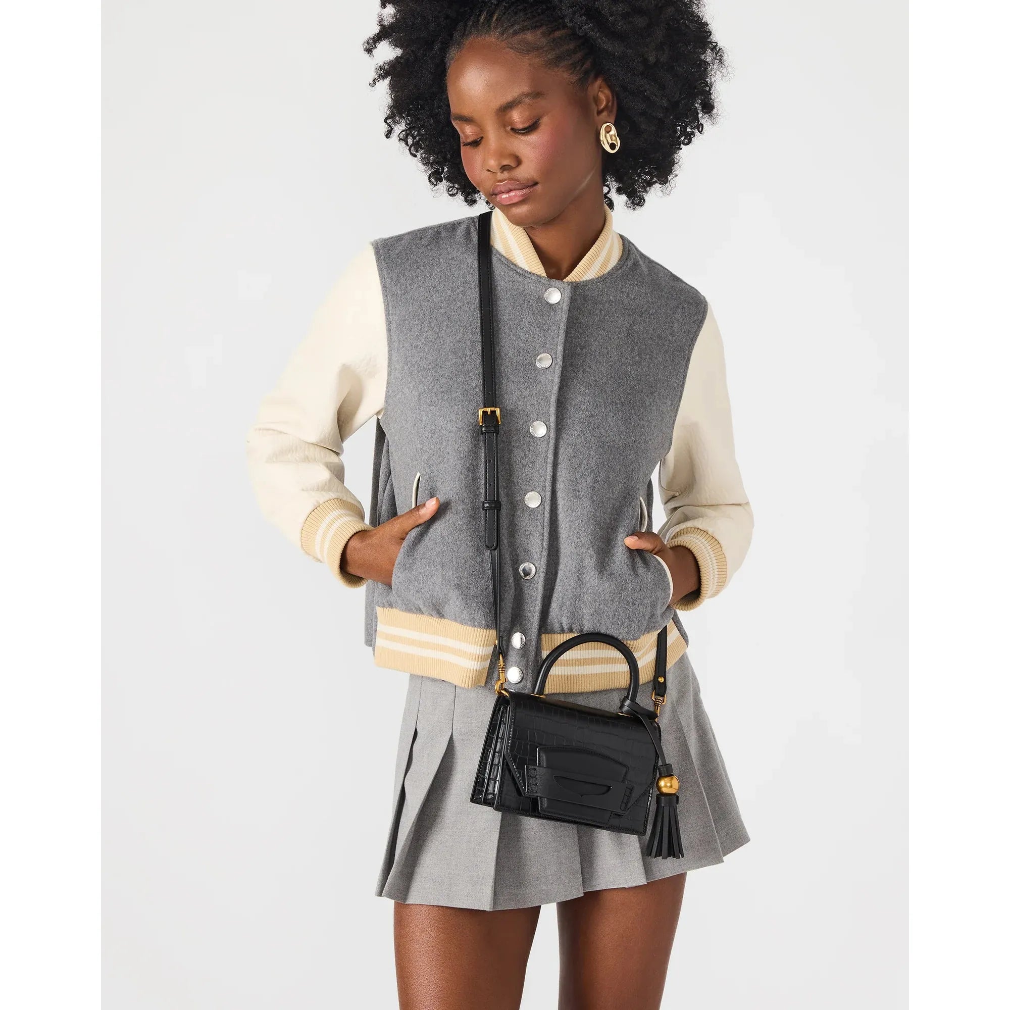 Steve Madden Preppy Crossbody Bag, Black